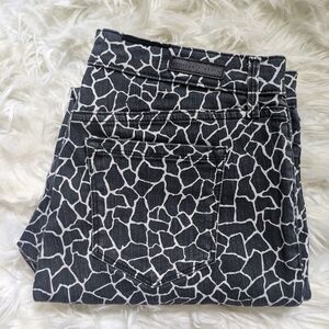 Sanctuary Giraffe Print Crop Skinny Pants, Size 30